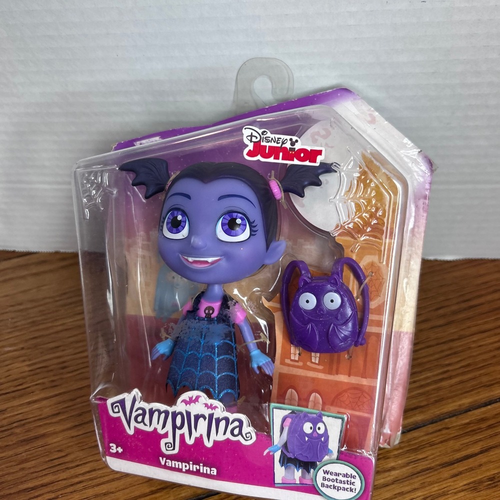 Disney Junior Vampirina Doll with Wearable Bootastic Backpack 78106 Damaged Box